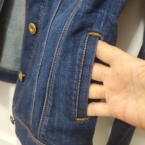CAbi Blue Denim Jean Jacket Size XS - Picture 12 of 13